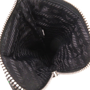 美品 プラダ フォンバッグ ナイロン ブラック ショルダーバッグ 黒 1411【中古】PRADA