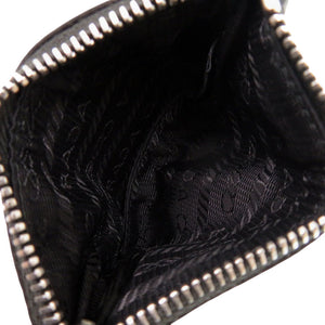 美品 プラダ フォンバッグ ナイロン ブラック ショルダーバッグ 黒 1411【中古】PRADA