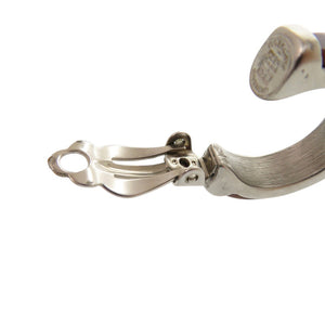 美品 ジバンシィ ウッド メタル ブラウン 茶 イヤリング 1419【中古】GIVENCHY