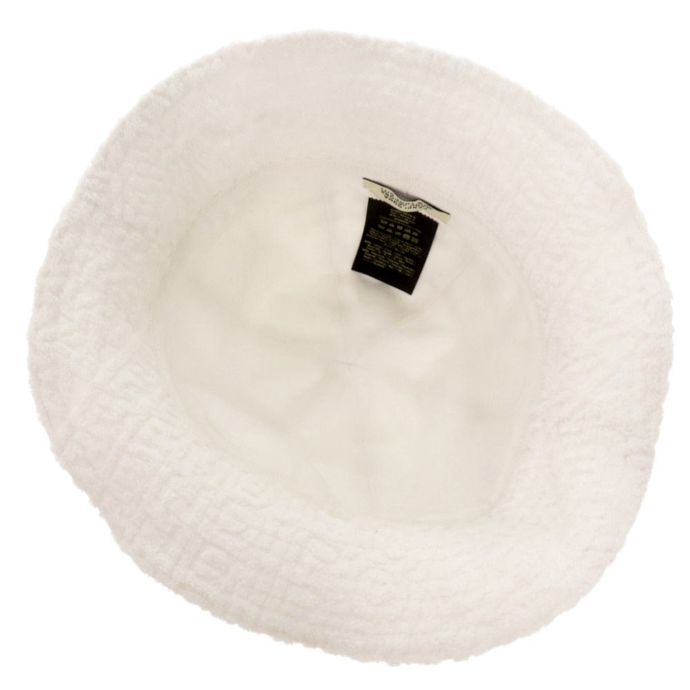 新品同様 フェンディ × マークジェイコブス サイズM FXQ982 コットン ナイロン ホワイト バケットハット 帽子 1423【中古】FENDI