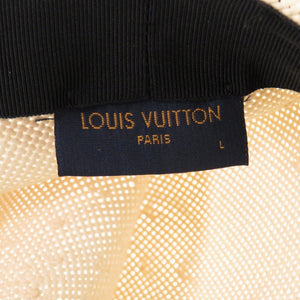 ルイ ヴィトン シャポー サマータイム M75881 帽子 ペーパー カーフ ベージュ LV 1424 麦わら帽子【中古】LOUIS VUITTON