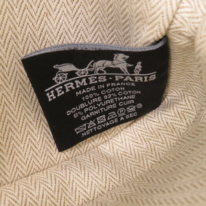 未使用 エルメス エシャペ コットン マリン ポーチ 青 1432【中古】HERMES