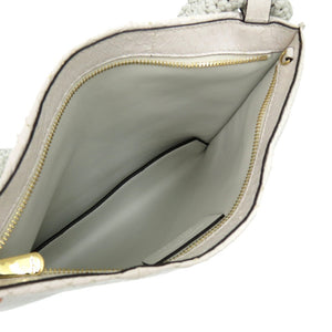 美品 サルヴァトーレフェラガモ スネークスキン 3way AU-21 1956 ショルダーバッグ ラムスキン エラフェ ホワイト 1435 白 スクエアバッグ【中古】Salvatore Ferragamo