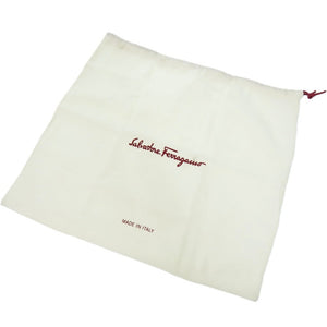 美品 サルヴァトーレフェラガモ スネークスキン 3way AU-21 1956 ショルダーバッグ ラムスキン エラフェ ホワイト 1435 白 スクエアバッグ【中古】Salvatore Ferragamo