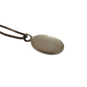 美品 クロエ クローバー メタル グリーン シルバー金具 緑 ネックレス 1443【中古】Chloe