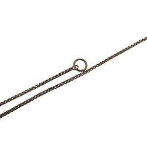 美品 クロエ クローバー メタル グリーン シルバー金具 緑 ネックレス 1443【中古】Chloe