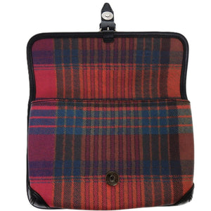 新品同様 エトロ チェック 1N379 PVC レザー マルチカラー 1449 ショルダーバッグ【中古】ETRO