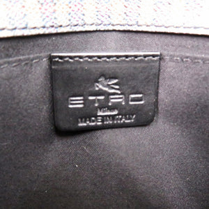 新品同様 エトロ チェック 1N379 PVC レザー マルチカラー 1449 ショルダーバッグ【中古】ETRO