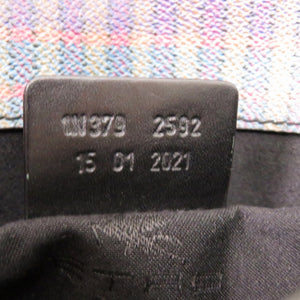 新品同様 エトロ チェック 1N379 PVC レザー マルチカラー 1449 ショルダーバッグ【中古】ETRO