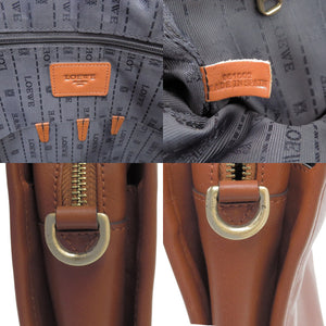 美品 ロエベ ブリーフケース ヘリテージ 2way D61002 レザー ブラウン 茶 ビジネスバッグ 1450【中古】LOEWE
