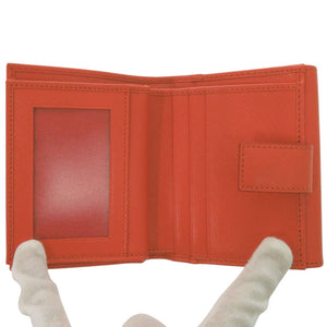 サルヴァトーレフェラガモ ヴァラリボン 22A926 レザー オレンジ 二つ折り財布 1453【中古】Salvatore Ferragamo