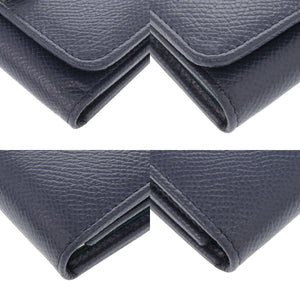 美品 ブルガリ レザー ブルー系 6連 キーケース 青 1469【中古】BVLGARI メンズ