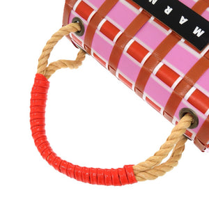 新品同様 マルニ トートバッグ ポリプロピレン レッド 1477 赤 ドクターバッグ【中古】MARNI