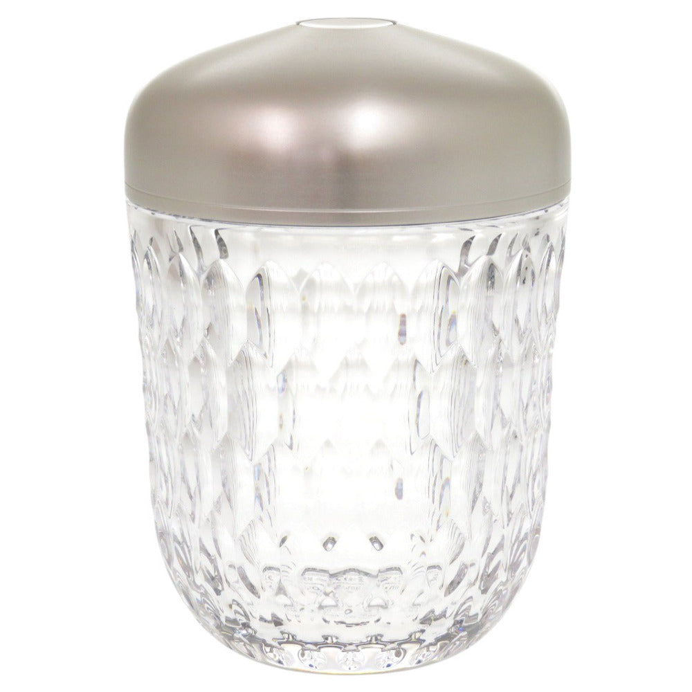 未使用 サンルイ ミニポータブルランプ フォリア ガラス アルミ シルバー オブジェ インテリア ランプ 1486【中古】SAINT LOUIS