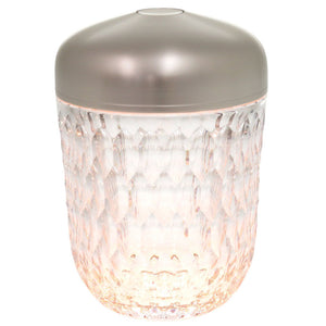 未使用 サンルイ ミニポータブルランプ フォリア ガラス アルミ シルバー オブジェ インテリア ランプ 1486【中古】SAINT LOUIS