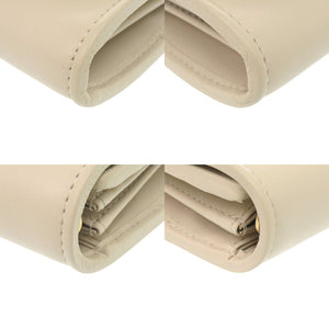 新品同様 グッチ チェーンウォレット ブロンディ 725219 レザー ホワイト 二つ折り財布 白 1508【中古】GUCCI