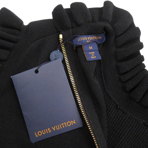 新品同様 ルイ ヴィトン ロゴ ノースリーブ サイズM ウール ポリエステル ブラック ワンピース 黒 LV 1509【中古】LOUIS VUITTON