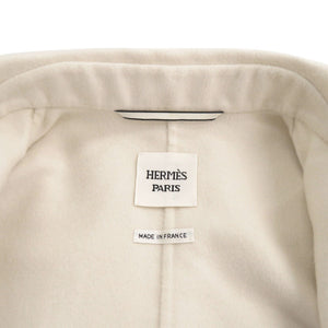 新品同様 エルメス シェーヌダンクル サイズ34 カシミヤ アイボリー ブルゾン アウター 1510【中古】HERMES
