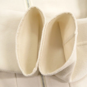 新品同様 エルメス シェーヌダンクル サイズ34 カシミヤ アイボリー ブルゾン アウター 1510【中古】HERMES