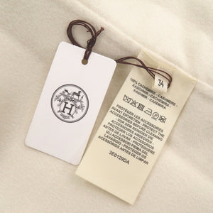 新品同様 エルメス シェーヌダンクル サイズ34 カシミヤ アイボリー ブルゾン アウター 1510【中古】HERMES