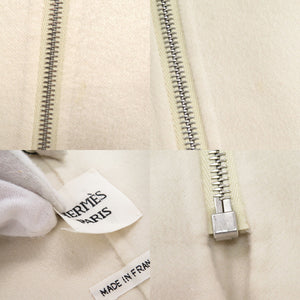 新品同様 エルメス シェーヌダンクル サイズ34 カシミヤ アイボリー ブルゾン アウター 1510【中古】HERMES