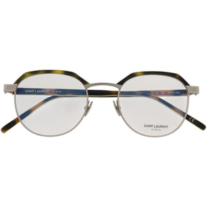 新品同様 サンローランパリ 伊達メガネ SL124 プラスチック 002 ブラウン 茶 サングラス 1511【中古】SAINT LAURENT PARIS