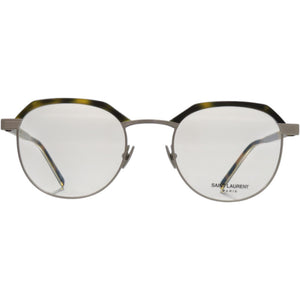 新品同様 サンローランパリ 伊達メガネ SL124 プラスチック 002 ブラウン 茶 サングラス 1511【中古】SAINT LAURENT PARIS