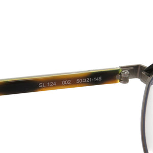 新品同様 サンローランパリ 伊達メガネ SL124 プラスチック 002 ブラウン 茶 サングラス 1511【中古】SAINT LAURENT PARIS