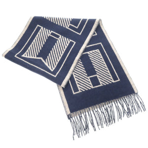 未使用品 エルメス レトル オ カレ カシミヤ アンクル ベージュ シネ マフラー 1512【中古】HERMES