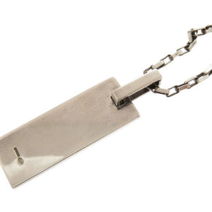 美品 グッチ ロゴプレート シルバー925 ネックレス ペンダント 1514【中古】GUCCI メンズ