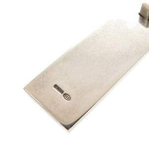 美品 グッチ ロゴプレート シルバー925 ネックレス ペンダント 1514【中古】GUCCI メンズ