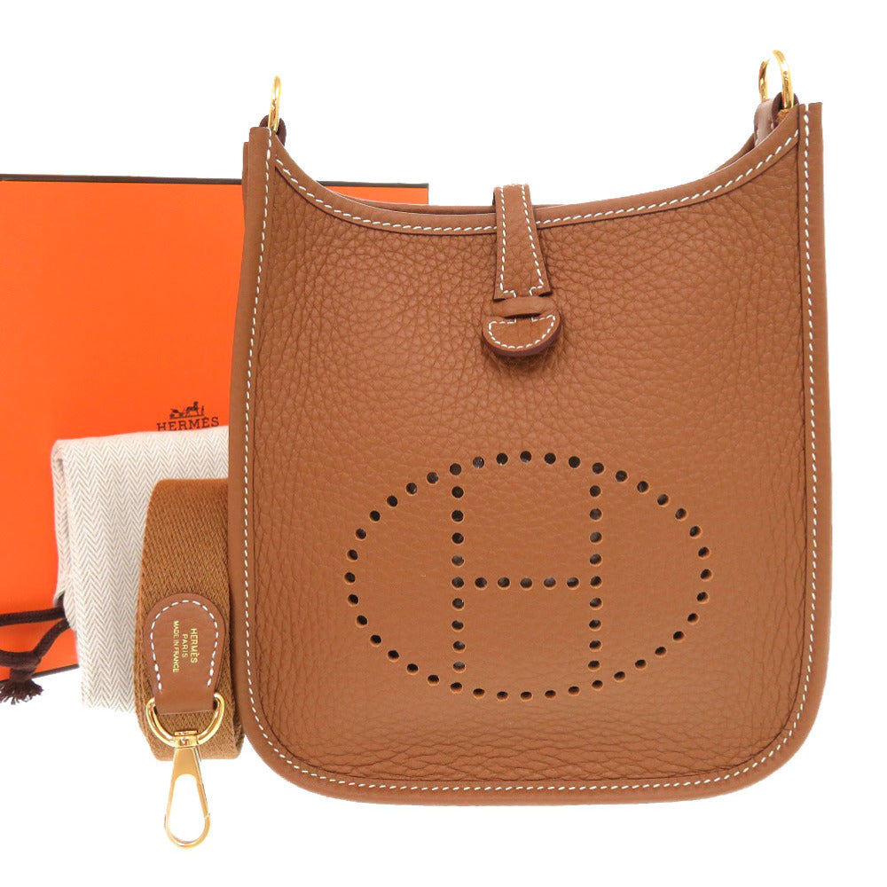 未使用 エルメス エブリンTPM アマゾン トリヨンクレマンス ゴールド ゴールド金具 K刻印(2025年製) ショルダーバッグ 茶 1518 【中古】 HERMES