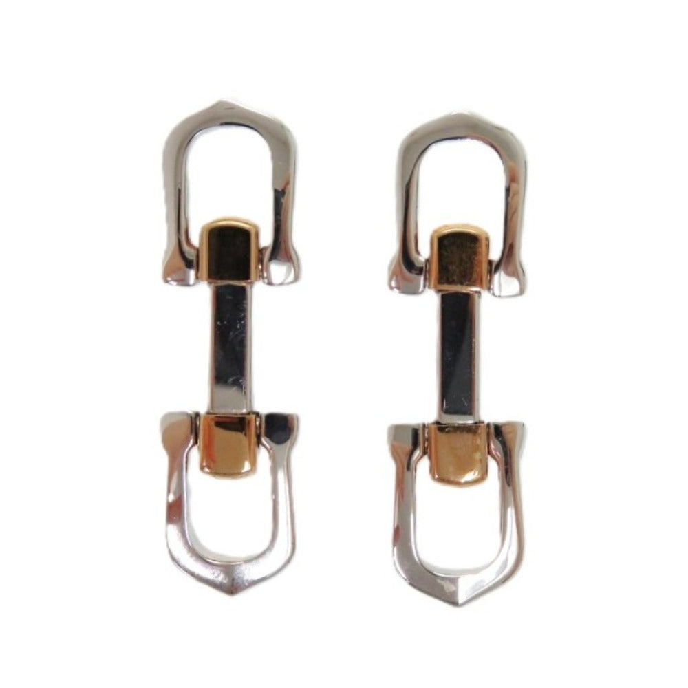 美品 カルティエ ロングCシェイプ シルバー925 シルバー カフス 1520【中古】CARTIER