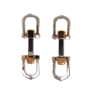 美品 カルティエ ロングCシェイプ シルバー925 シルバー カフス 1520【中古】CARTIER