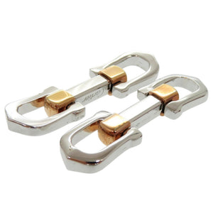 美品 カルティエ ロングCシェイプ シルバー925 シルバー カフス 1520【中古】CARTIER