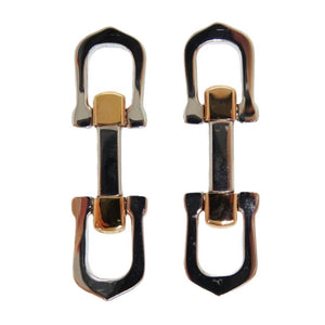 美品 カルティエ ロングCシェイプ シルバー925 シルバー カフス 1520【中古】CARTIER