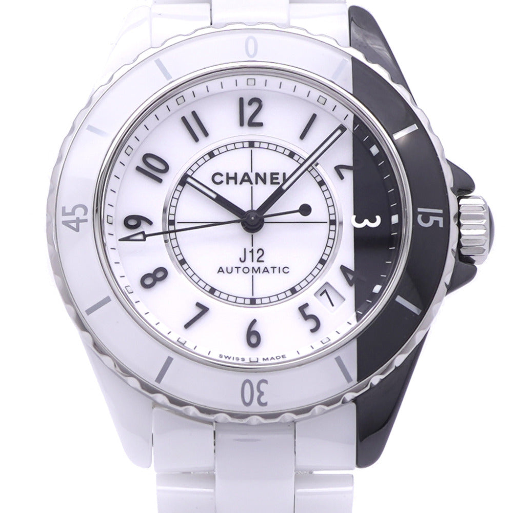 美品 シャネル J12 パラドックス H6515 自動巻き 腕時計 セラミック ホワイト/ブラック 1532【中古】CHANEL メンズ
