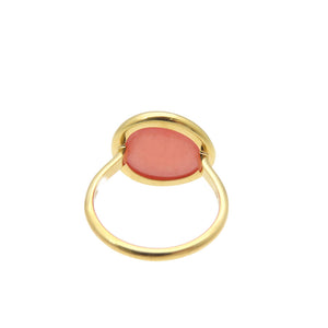 美品 フレッド ベルリーヴ ロードクロサイト 750YG リング #52 指輪 K18YG イエローゴールド ジュエリー アクセサリー 1538【中古】FRED