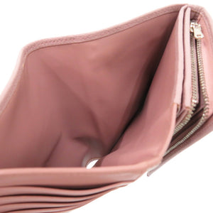 新品同様 ロエベ ラウンドファスナー アマソナ アナグラム レザー パープル 1543 紫 長財布【中古】LOEWE