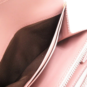 新品同様 ロエベ ラウンドファスナー アマソナ アナグラム レザー パープル 1543 紫 長財布【中古】LOEWE