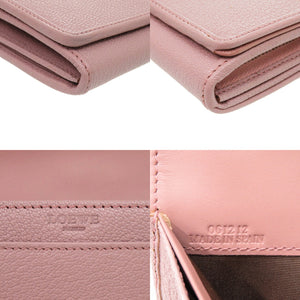 新品同様 ロエベ ラウンドファスナー アマソナ アナグラム レザー パープル 1543 紫 長財布【中古】LOEWE