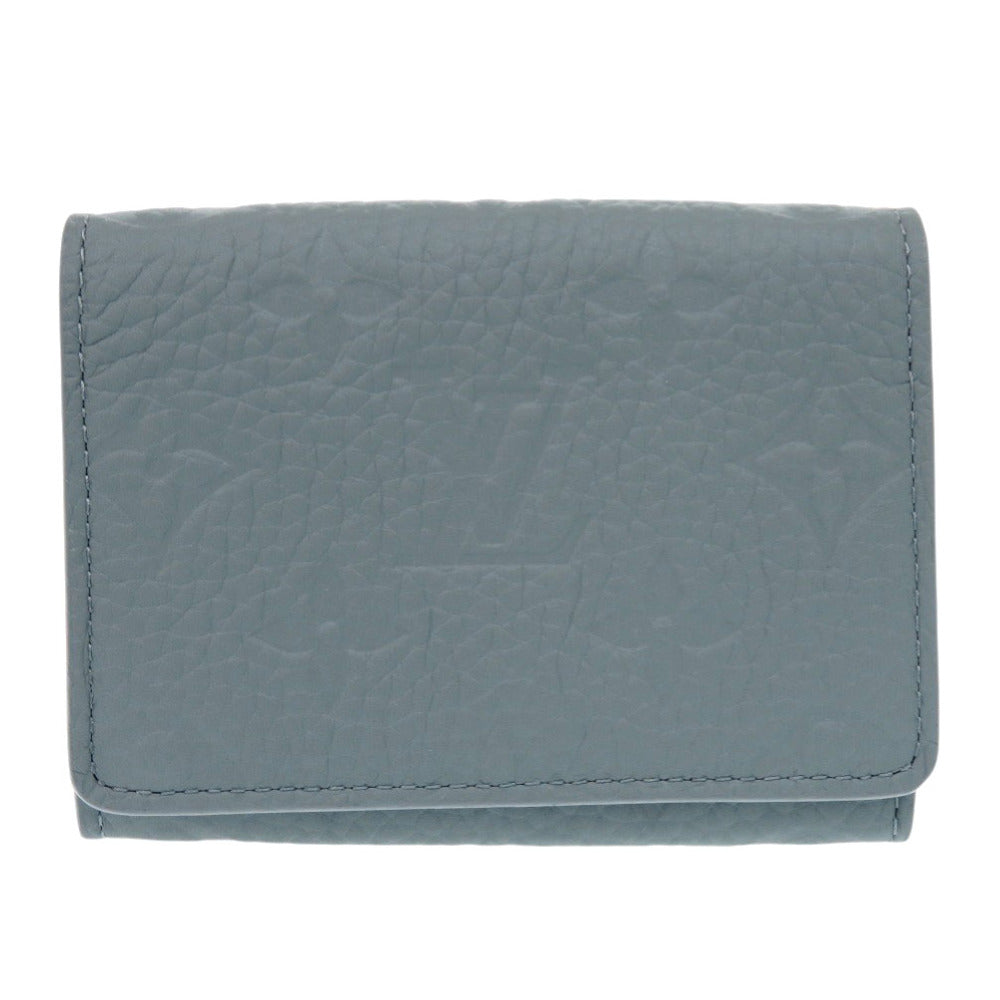 未使用 ルイ ヴィトン アンヴェロップ・カルト ドゥ ヴィジット M13891 トリヨンモノグラム ミスティレイク グリーン カードケース LV 1544【中古】LOUIS VUITTON