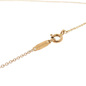 新品同様 ティファニー ボウ K18PG 750PG ダイヤモンド ピンクゴールド ネックレス ジュエリー 1551【中古】TIFFANY&Co.