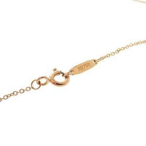 新品同様 ティファニー ボウ K18PG 750PG ダイヤモンド ピンクゴールド ネックレス ジュエリー 1551【中古】TIFFANY&Co.