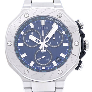 新品同様 ティソ Tレース T141417B クオーツ 腕時計 ステンレススチール ブルー 青文字盤 1559【中古】TISSOT メンズ