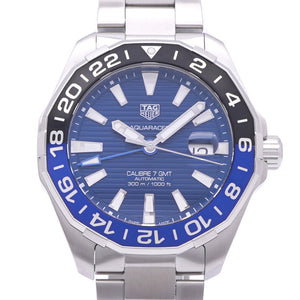 美品 タグホイヤー アクアレーサー キャリバー7 WAY201T.BA0927 自動巻き 腕時計 SS ブルー/ブラック 青文字盤 1560【中古】TAG HEUER メンズ