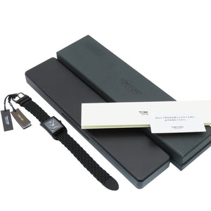 未使用 トムフォード N.004 オーシャンプラスチック タイムピース TFT004001 クオーツ 腕時計 プラスチック ブラック 黒 1562【中古】TOM FORD メンズ