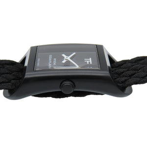 未使用 トムフォード N.004 オーシャンプラスチック タイムピース TFT004001 クオーツ 腕時計 プラスチック ブラック 黒 1562【中古】TOM FORD メンズ