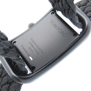 未使用 トムフォード N.004 オーシャンプラスチック タイムピース TFT004001 クオーツ 腕時計 プラスチック ブラック 黒 1562【中古】TOM FORD メンズ