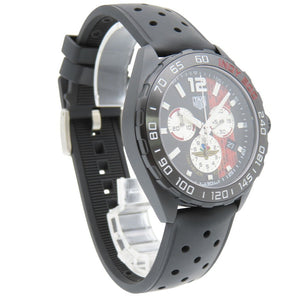 新品同様 タグホイヤー フォーミュラ1 インディ500 限定 CAZ101AD.FT8024 クオーツ 腕時計 SS/ラバー ブラック 黒文字盤 1573【中古】TAG HEUER メンズ